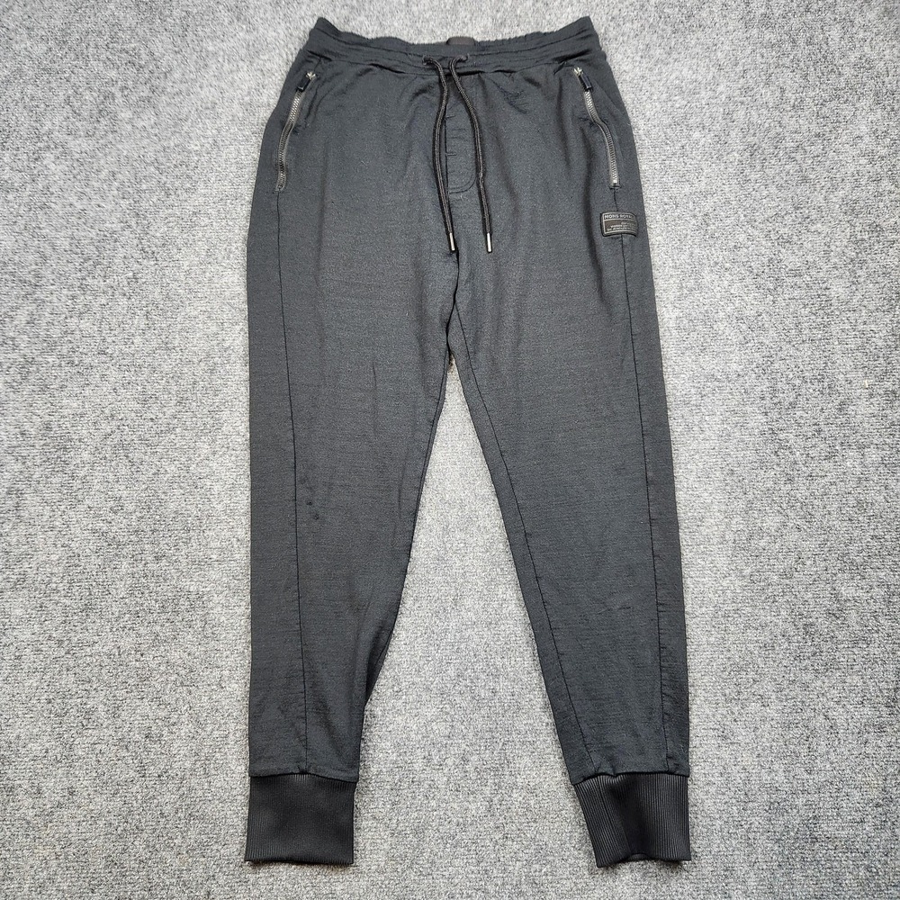 Mons Royale Merinor Pants Mens Small Black‎ Base Layer Thermal Zip Pocket